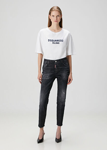 Cool Girl Slim Siyah Fit Jean Pantolon