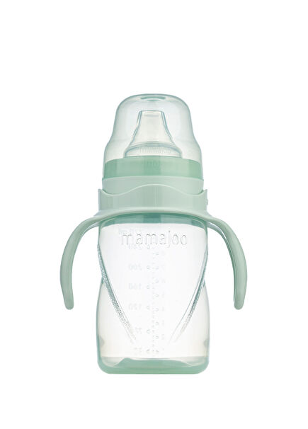 Powder Green Kulplu Akıtmaz Eğitici Bardak & Anti-Kolik Bardak Ucu 270 ml