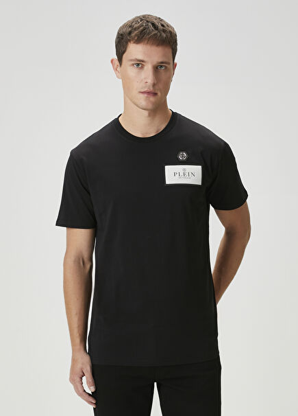 Black Logo Patched T-Shirt