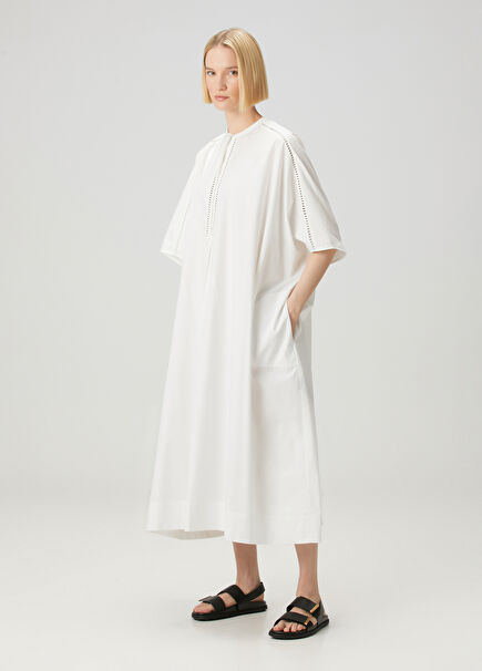 White Midi Shirt Dress