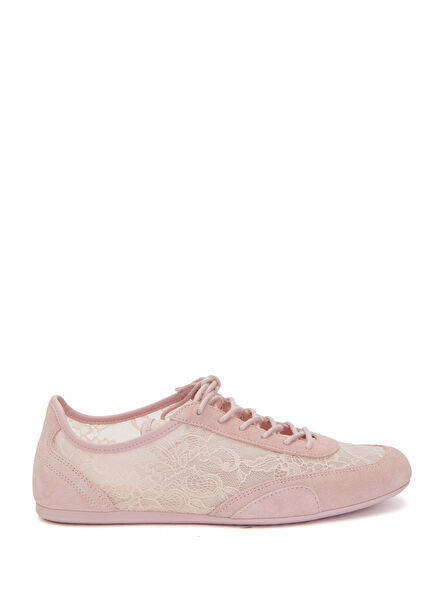 Sunny Pink Women's Suede Sneakers