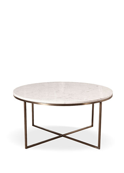 Omni Beyaz Mermer Orta Sehpa