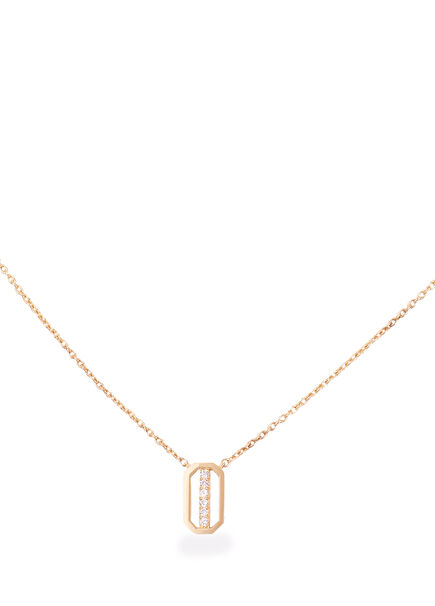 Downtown Deco Collection Diamonds Gold Necklace