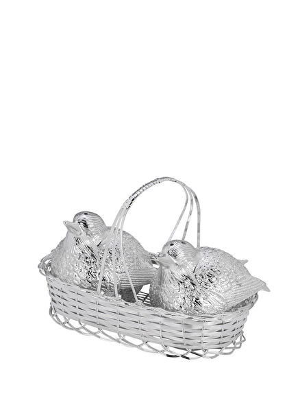 Bird Silver Salt and Pepper Shaker Set