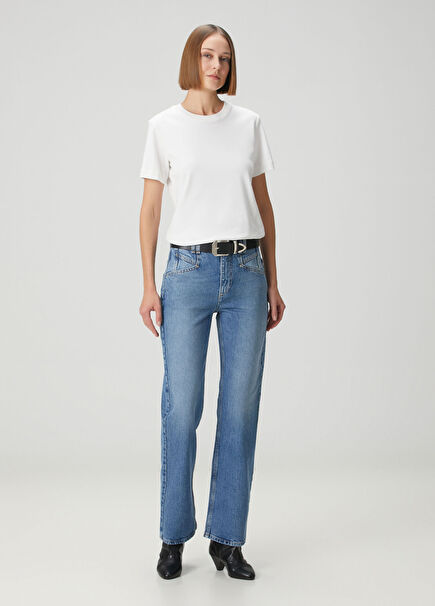 Belvia Mavi Jean Pantolon