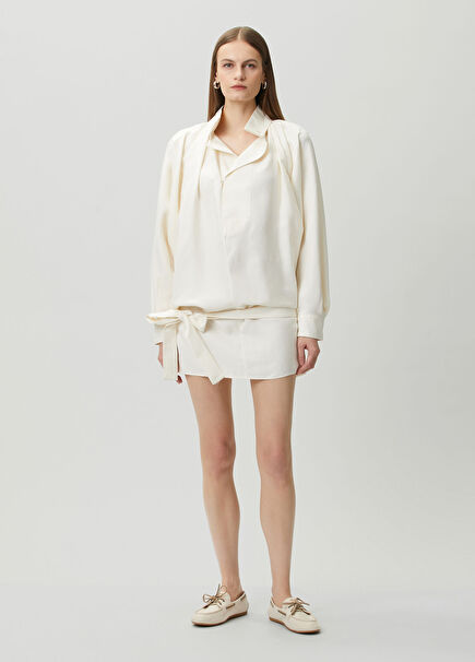 Ecru Mini Dress