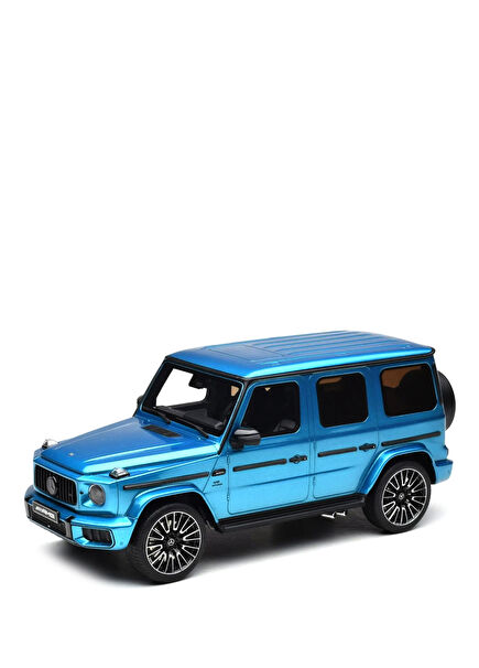 1:18 2024 Mercedes Benz G63 AMG Hyper Blue Magno Model Araba