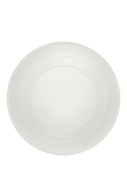 Ornament Beyaz Porselen Yemek Tabağı 28 cm