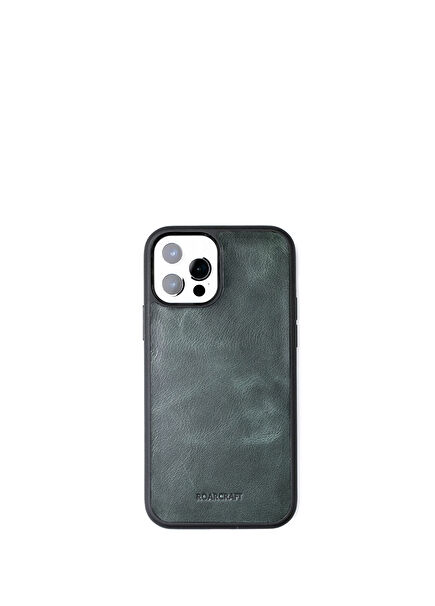 iPhone 13 Pro Max Leather Case with Logo Detail