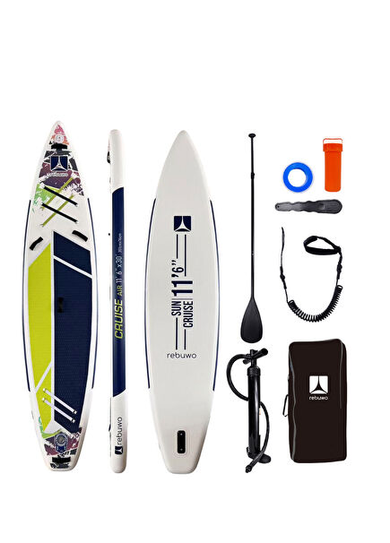 Pro Sup Şişme Sörf Tahtası Stand Up Paddle Yeşil Yarış Board 