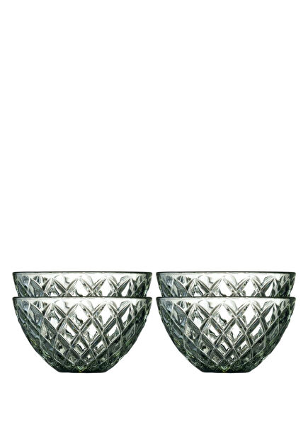 Sorrento Green Glass Bowl Set of 4