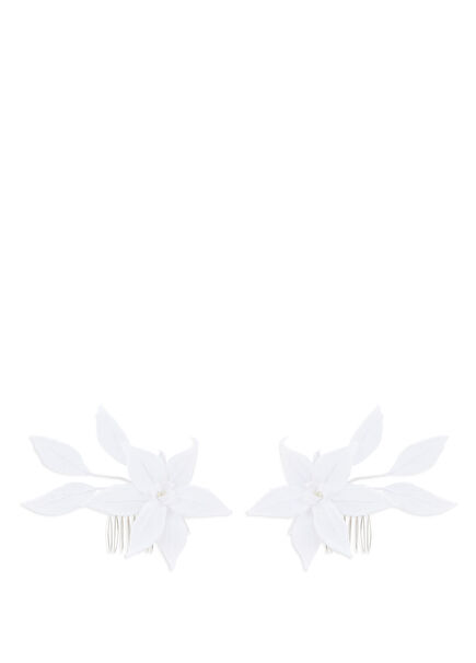 OLLIA Beyaz Çiçekli Duvak Aksesuarı