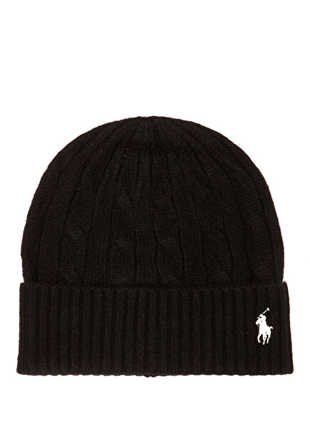 Black Women's Wool Beanie