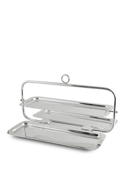 Silver Plated Folding Service Rectangle