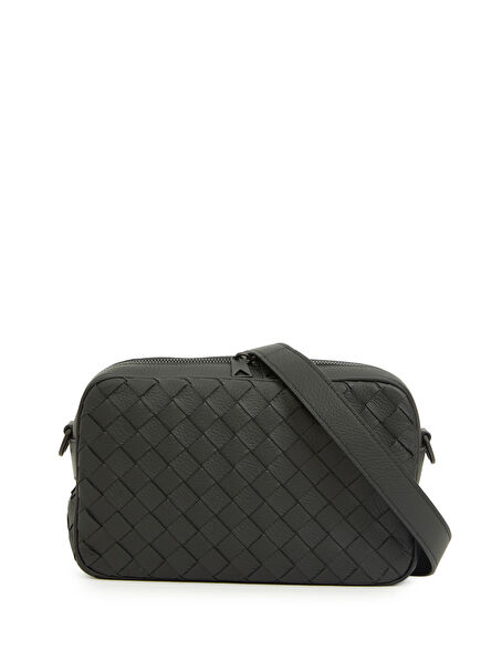 Black Men's Leather Bag
