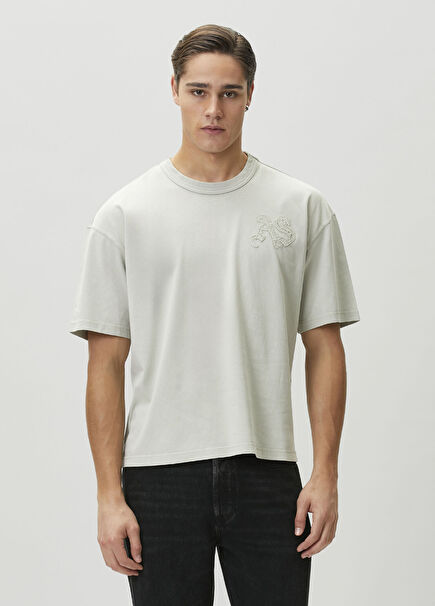 Snarl Aqua Green Organic Cotton T-shirt