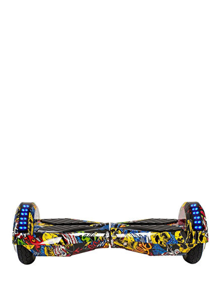 Smart Balance 8.5" Ledli Bluetooth Hoparlörlü Sarı Grafiti Elektrikli Kaykay Hoverboard