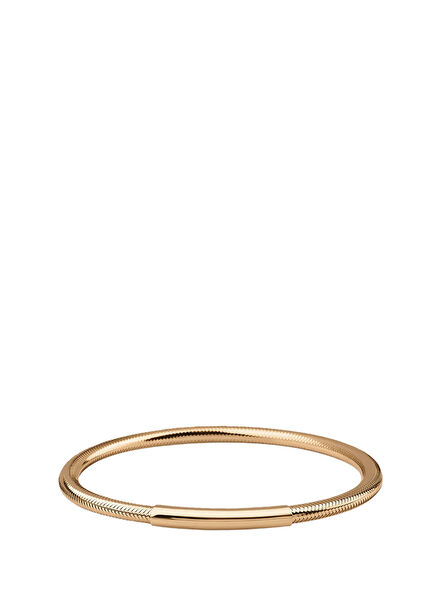 İnce Plakalı Flex 14 Ayar Altın Kadın Bileklik