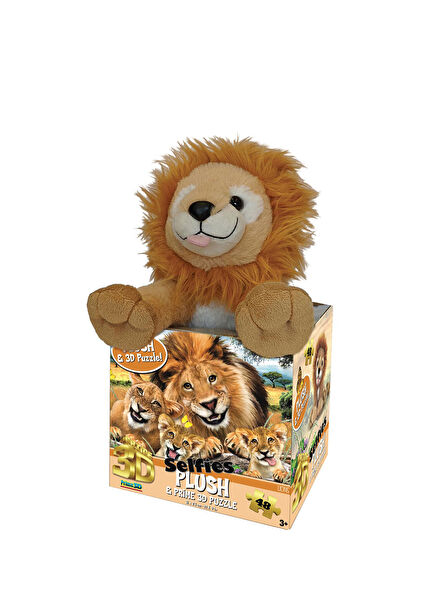 15803 Lion Plush and Selfie 48 Piece Puzzle