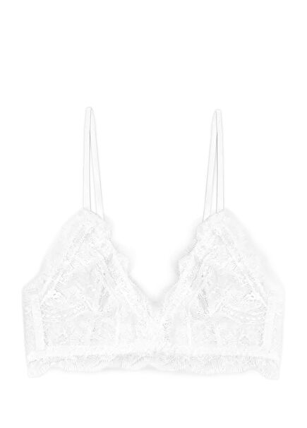 Cream Lace Bra
