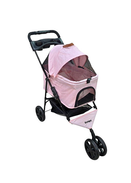 Venus Pink Cat and Dog Transport Trolley