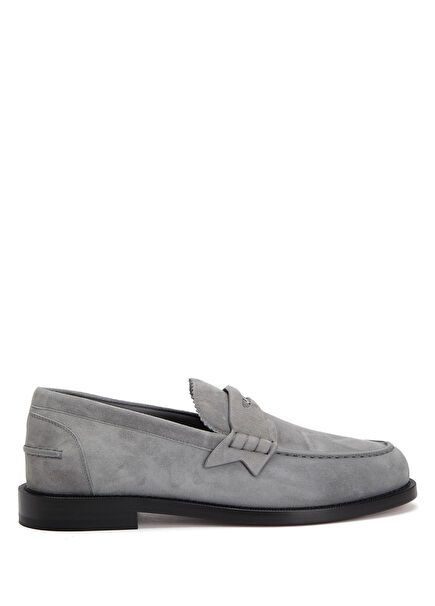 Marcontonio CL Gri Erkek Süet Loafer