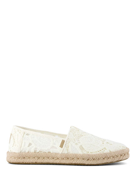 Alpargata Rope 2.0 Floral Crochet Krem Rengi Kadın Espadril