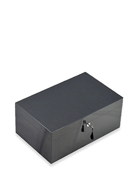 Italy Humidor Carbon Pattern 120's Cigar Box 