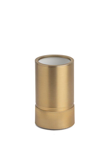 Mat Altın Rengi Tezgah Üstü Diş Fırçalığı 102x60 mm
