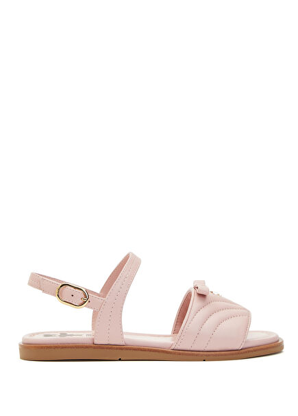 Pink Girls Leather Sandals