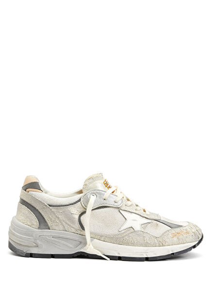Dad Star White Grey Leather Sneakers