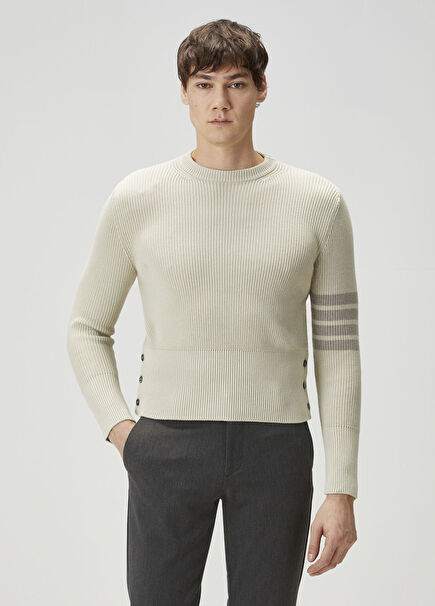 Bej Şerit Jakarlı Kazak