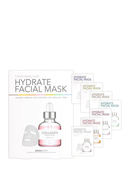 Hydrate Facial Mask Nemlendirici Parlaklık Veren 7 Günlük Cilt Bakım Maskesi 7 x 25 gr 