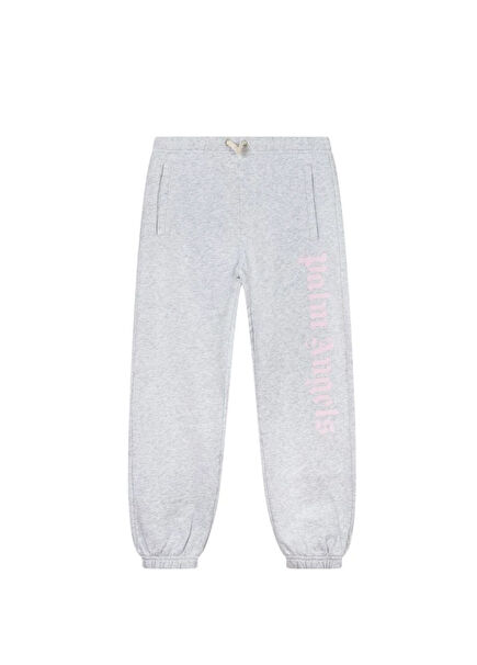 Grey Pink Girls Jogger Sweatpants