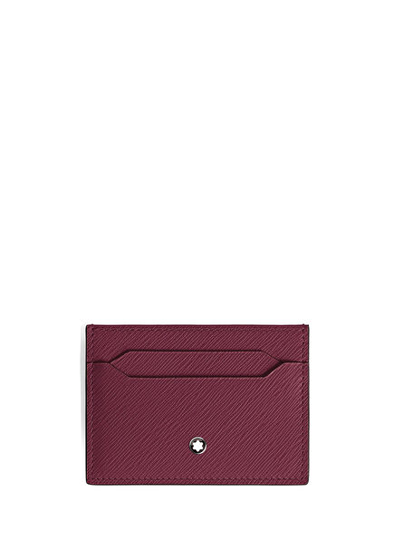 Burgundy Men's Leather Card Holder