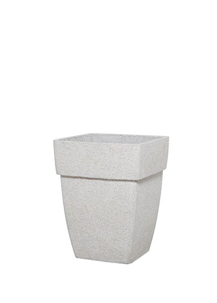 Polystone Beyaz Saksı