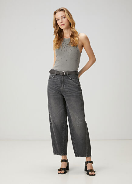 Tapered Fit Anthracite Jeans