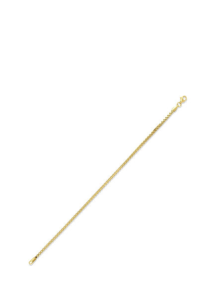 Cube Chain 14K Gold Men's Bracelet