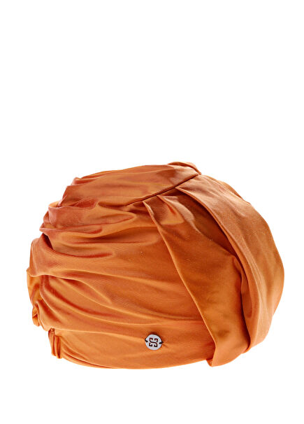 Madame Sahara Orange Silk Turban
