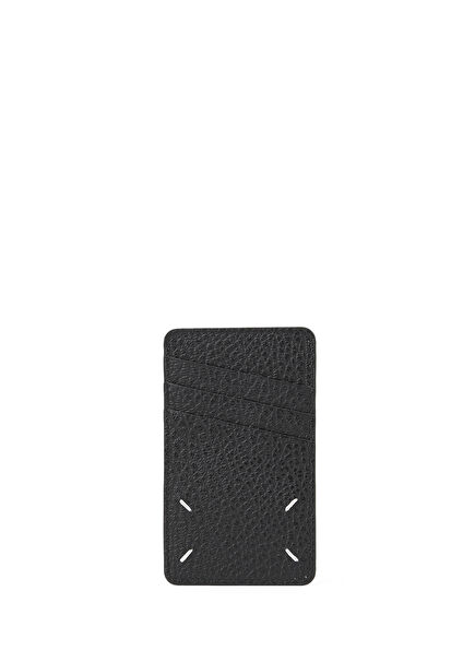 Black Men's Leather Card Holder