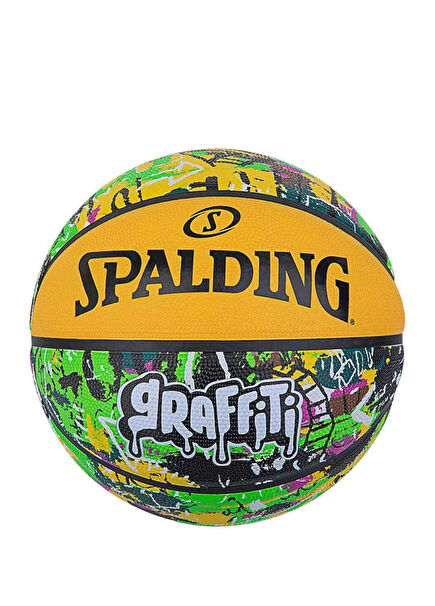 84374Z 2021 Green Yellow Graffiti Basketball Ball