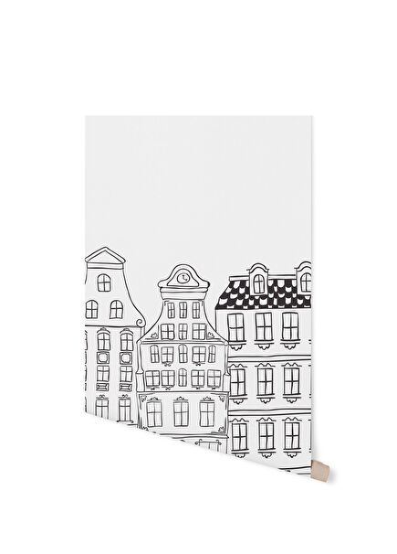 Scandinavian House Çocuk Odası Duvar Kağıdı 100 x 100 cm  