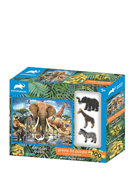15545 African Animals 100 Piece Puzzle and Figure Set