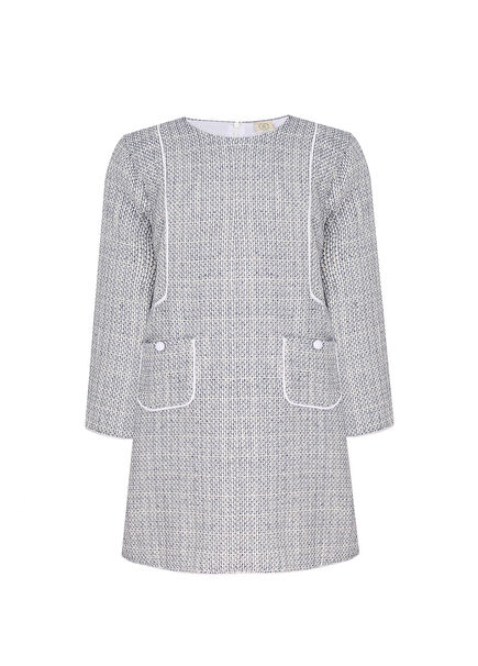 Blue Girl Kids Tweed Dress