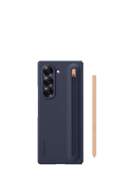 Galaxy Z Fold 6 Kalemli Mavi Telefon Kılıfı