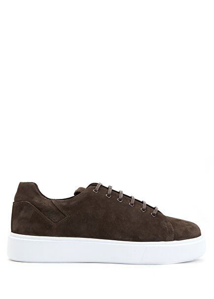 Kahverengi Erkek Deri Sneaker