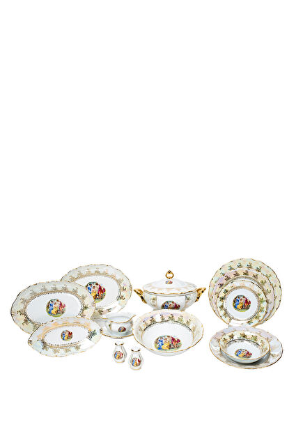 Porselen 77 Parça 12 Kişilik Yemek Takımı