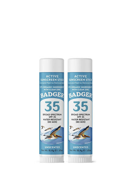 Clear Zinc Kokusuz SPF35 Stick 2'li Güneş Kremi Seti