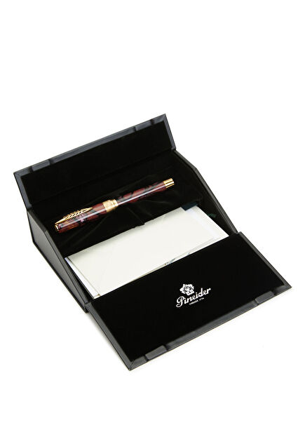 Rock red rollerball pen