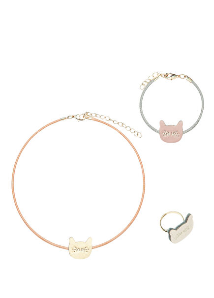 Cute Cat Kız Çocuk Takı Seti